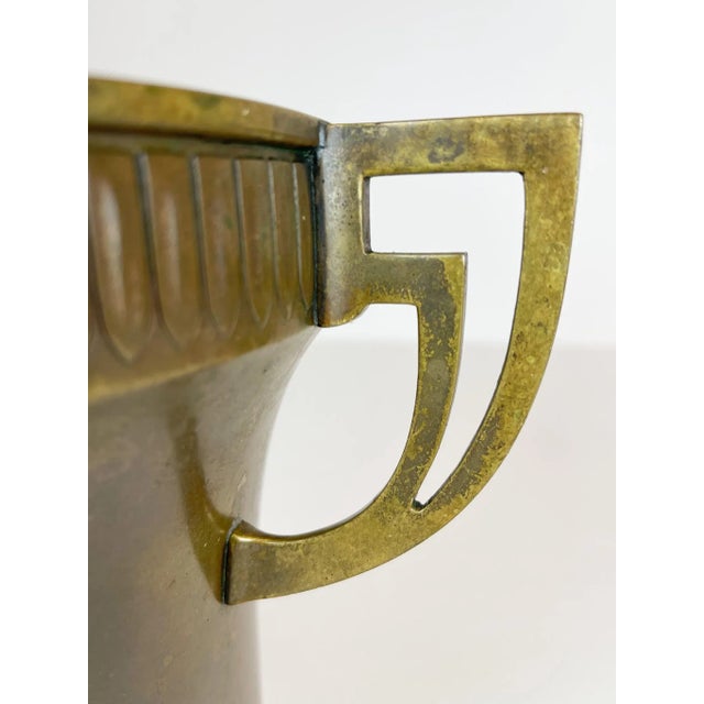 Metal Art Deco Champagne Cooler in Copper and Brass, Sweden, 1930s For Sale - Image 7 of 14