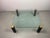 Mid-Century Hollywood Regency Glass and Brass Coffee Table by Peter Ghyczy, Netherlands, 1970s For Sale - Image 12 of 13
