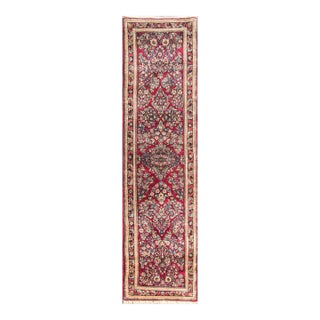 Antique Persian Sarouk Runner, 31"x 126" For Sale