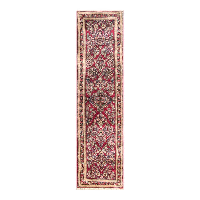 Antique Persian Sarouk Runner, 31"x 126" For Sale