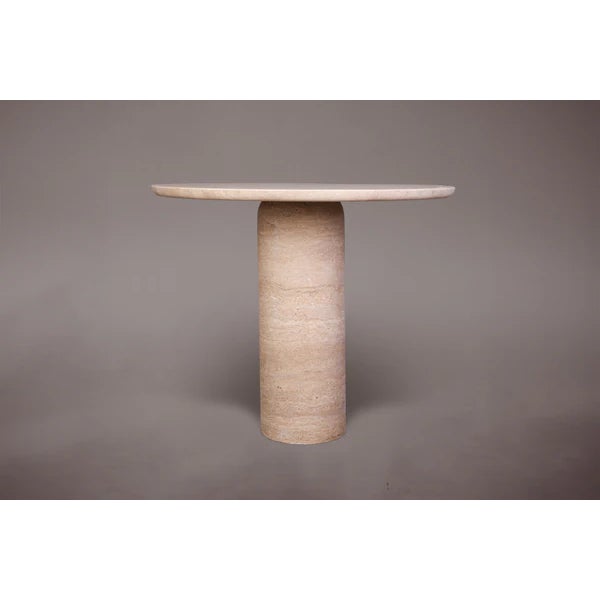 Introducing our elegant Round Dining Table, featuring a cylindrical base resembling a bullet. Crafted with precision and...