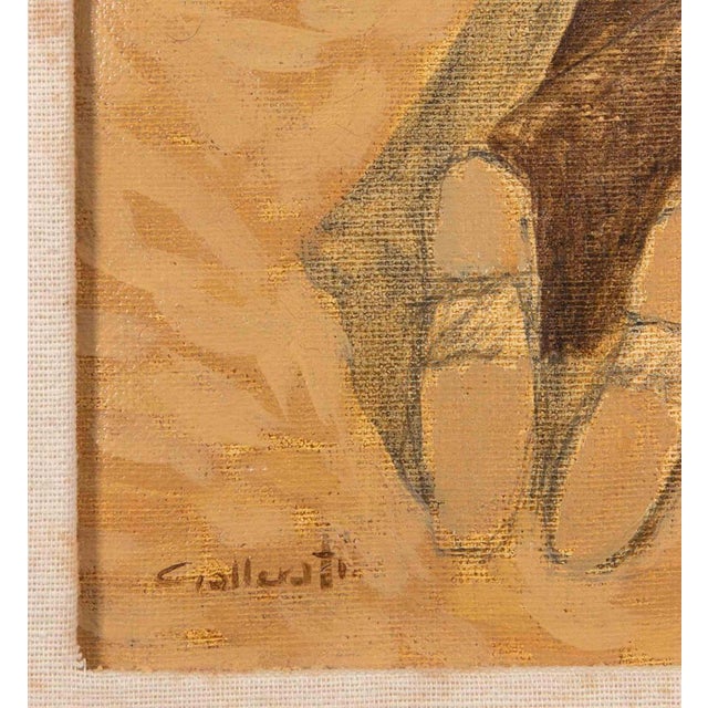 Oil on canvas realized by Alberto Gallerati in 1980s. Hand signed. Titled on rear. Very good condition. Includes a wooden...