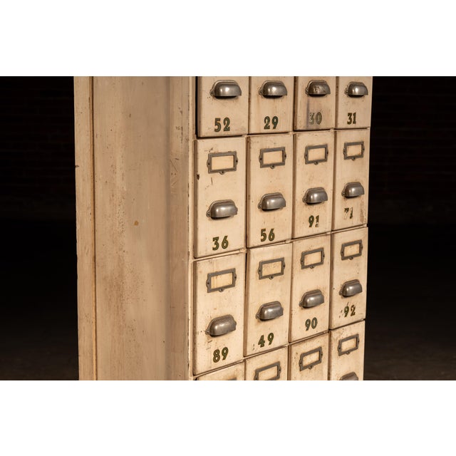 Antique 28-Drawer Ledger & Index Cabinet For Sale In Chicago - Image 6 of 10