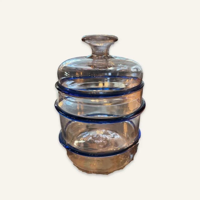 Rare Bakewell glass was made in Pittsburg in the 19th century. The company was founded by Benjamin Bakewell. 2 clear...