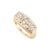 Gender: Ladies Metal Type: 18K & 14K White & Yellow Gold Ring Size: 8 Width: 1.75 mm Weight: 4.62 grams Ladies handmade...