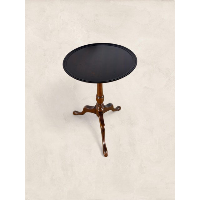 Wood Antique English Mahogany Wine Table For Sale - Image 7 of 7