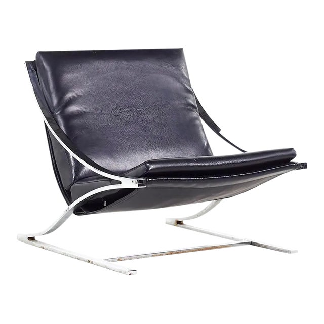 Paul Tuttle for Carson Johnson Mid Century "Z" Chrome Lounge Chair For Sale
