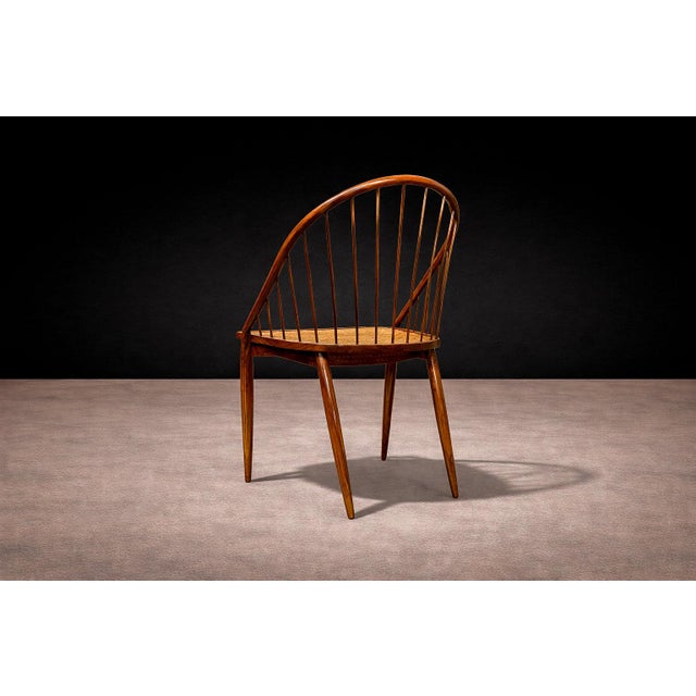 1960s Curva Chair in Rosewood & Caning, Joaquim Tenreiro, 1960s For Sale - Image 5 of 14