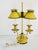 Vintage Decorative Crafts French Style Tole Painted Bouillote Lamp For Sale - Image 4 of 12