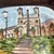 Vietri Square Hand Painted Platter with a Scene of the Spanish Steps in Rome Italy. It measures 15 3/4"W and is retired,...