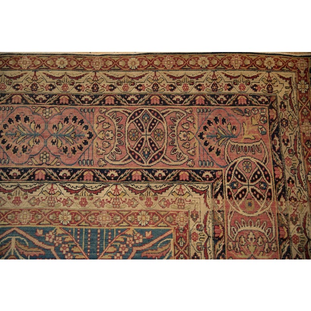 Antique Fine Kerman Carpet - 9'6" x 13'8" For Sale In New York - Image 6 of 14