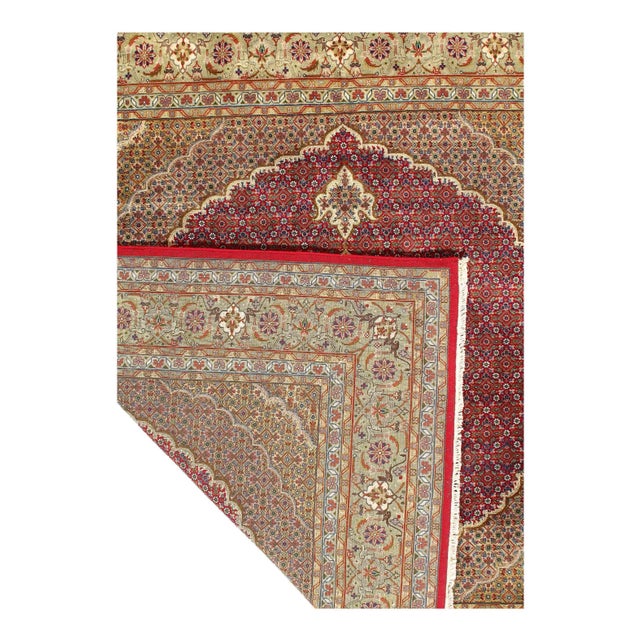 Early 21st Century Fine Hand Knotted Persian Tabriz Design Square Rug For Sale - Image 4 of 5
