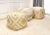Gold Pasargad Home Grandcanyon Gold Cotton Pouf For Sale - Image 8 of 11