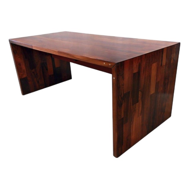 Foldable Desk in Rosewood, Jorge Zalszupin, 1970s For Sale