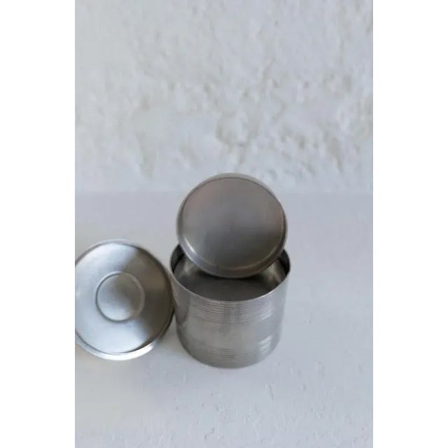 Metal Art Deco Pewter Jar by Sylvia Stave for C-G Hallberg, 1929 For Sale - Image 7 of 11