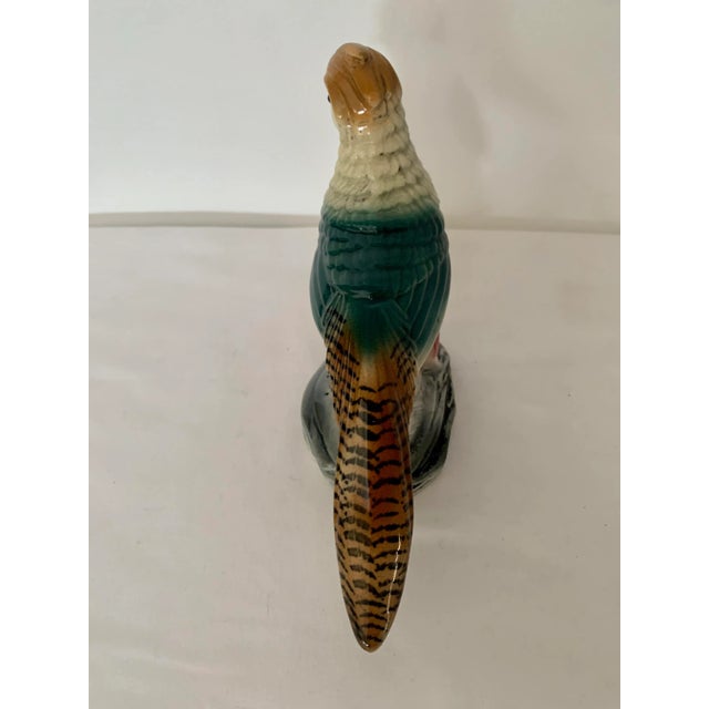 Mid 20th Century Vintage Ceramic Pheasant Bird For Sale - Image 5 of 6