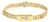 14K Yellow Gold Plated .925 Sterling Silver Diamond Accent Inlaid Cross Cuban Link Bracelet (I-J Color, I3 Clarity)- 7.25" For Sale