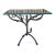 Vintage Giacometti Style Iron Branch Table With Glass Top For Sale
