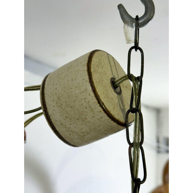 Mid-Century Modern Scandinavian Ceramic Pendant Lamp, 1960s For Sale - Image 3 of 6
