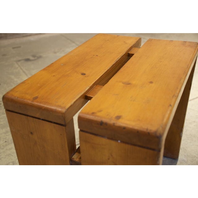 Brown Stools by Charlotte Perriand for Les Arcs, 1600s, Set of 12 For Sale - Image 8 of 17