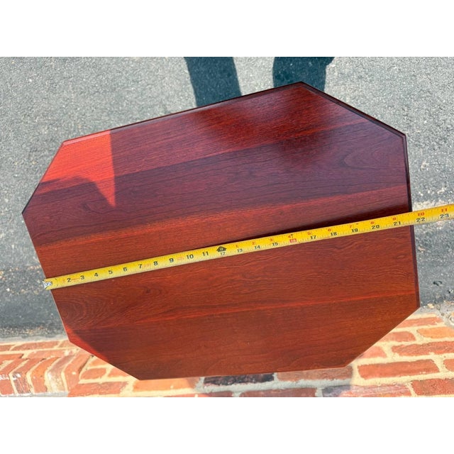 Vintage English Regency Style Mahogany Spider Leg Two Tier Side Table For Sale - Image 15 of 16