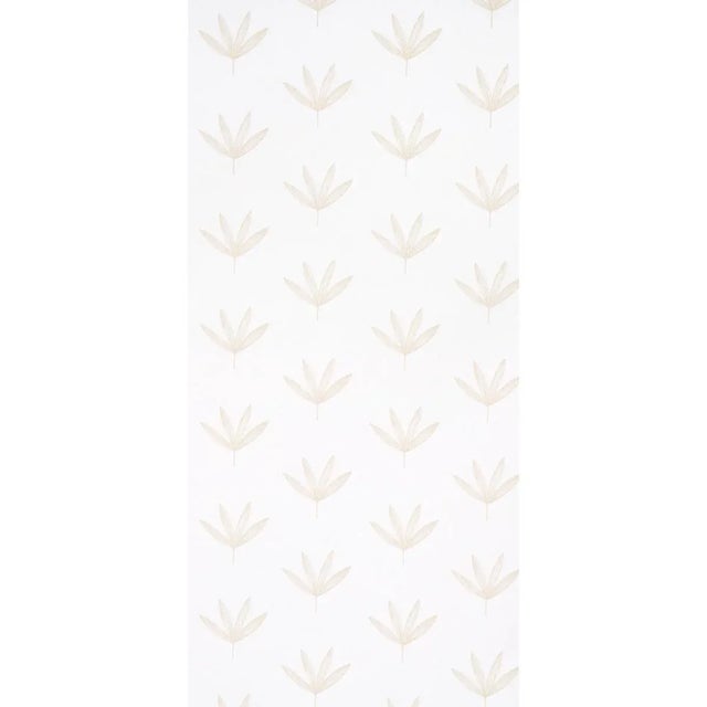 A soft, modern line drawing of a leaf decorates Rue, creating a casual wallcovering that can read as either masculine or...