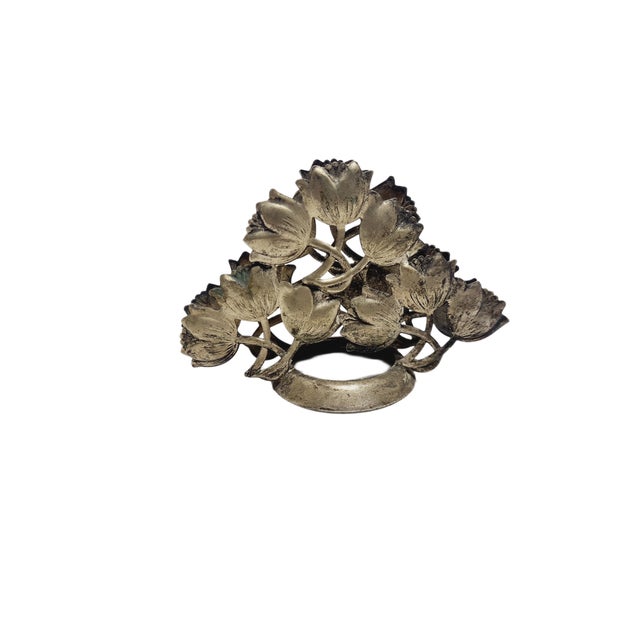 Silver Vintage Polish Napkin Holder from Hefra, 1960s For Sale - Image 8 of 8