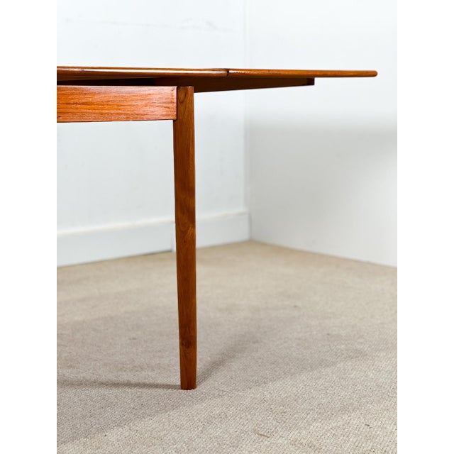 Danish Extending Table in Teak, 1950s For Sale - Image 4 of 12