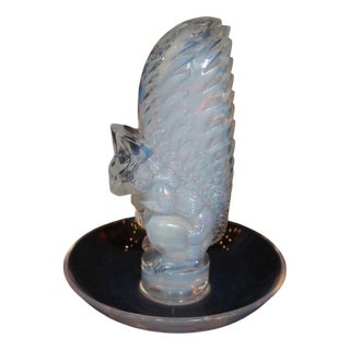 Glass Squirrel Ashtray, 1930s For Sale