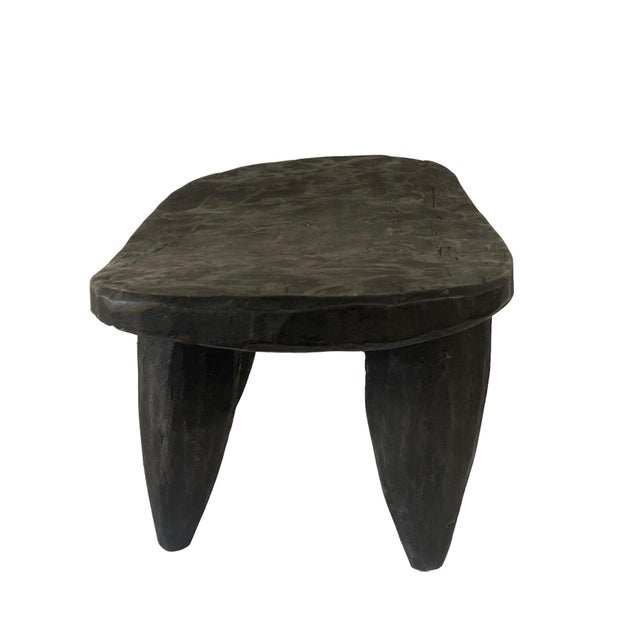 Wood Vintage African Carved Wood Senufo Table/Stool 14.5" W For Sale - Image 7 of 7