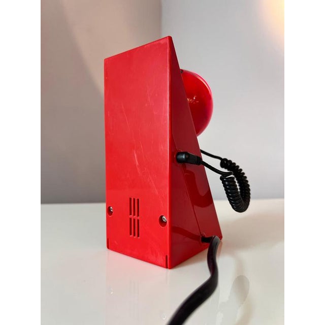 Table Lamp in Red with Magnetic Ball Head from Leuchten For Sale - Image 9 of 11