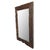 Vintage Rustic Railway Wood Wall Mirror For Sale - Image 4 of 4