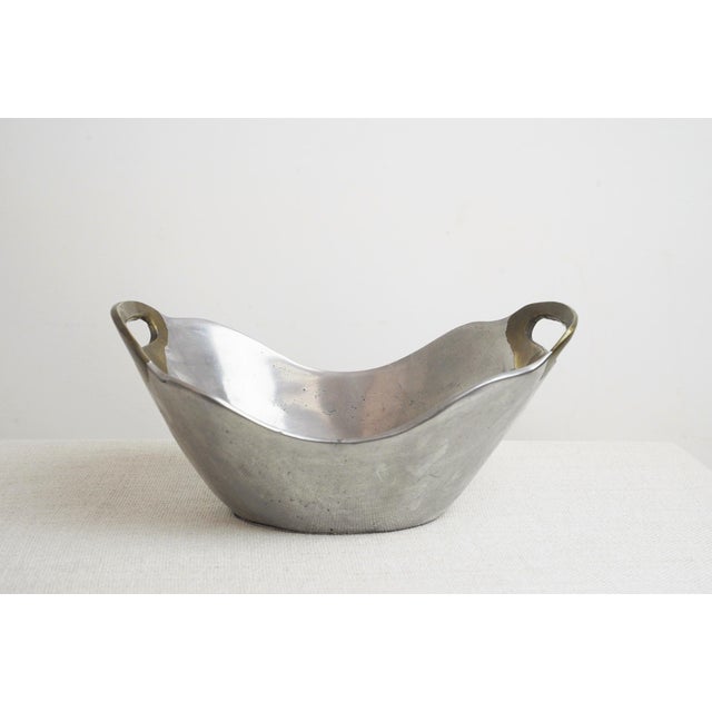 Spanish Brutalist Aluminum Brass Ardisur Bowl, 1970s For Sale - Image 11 of 11