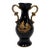 French Limoges Castel Cobalt Porcelain Miniature Amphora Vase – Fragonard Scene For Sale