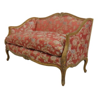 Meyer Gunther Louis XVI Giltwood Settee Loveseat For Sale