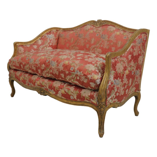Meyer Gunther Louis XVI Giltwood Settee Loveseat For Sale