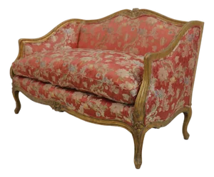 Meyer Gunther Louis XVI Giltwood Settee Loveseat