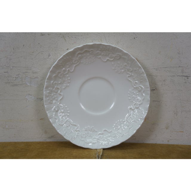 1992 Ralph Lauren Rl Polo Wedgwood Claire Plates Tea Cup Place Setting - 5pcs For Sale - Image 11 of 13