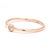 Modern Diamond Negative Space Band Ring, 18k Rose Gold, Ring Size 6.25 For Sale - Image 3 of 6