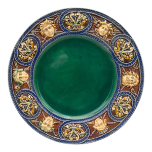 Large 19th Century Neo-Renaissance Majolica Palissy Plate