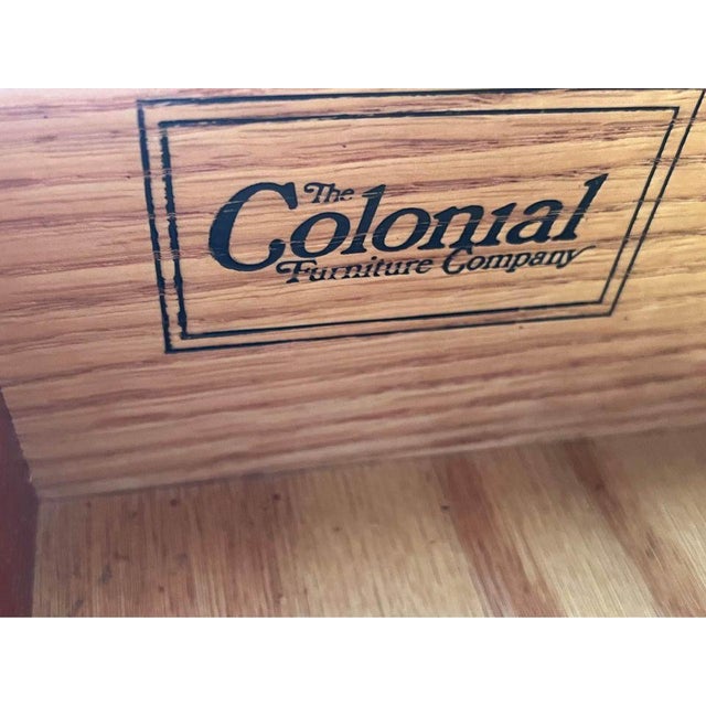 Colonial Furniture Co Pair Chippendale Style Solid Cherry Small Chests or Nightstands Four Drawers. For Sale - Image 10 of 12