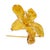 Tiffany & Co. vintage Azalea brooch in 18K yellow gold, featuring five textured petals with finely engraved surface detail...
