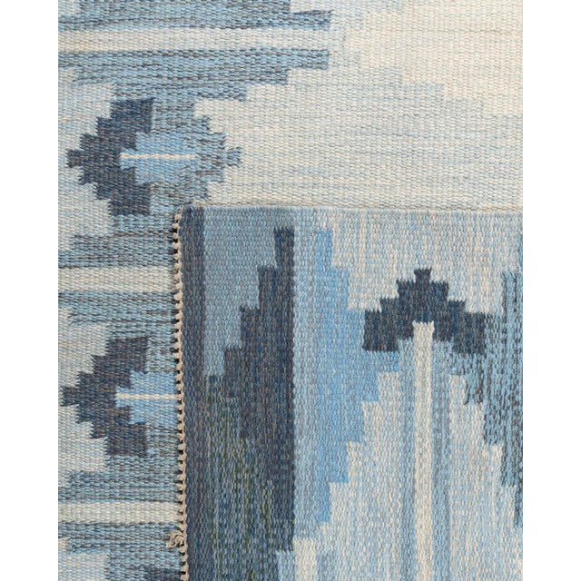 Vintage Circa 1960 Swedish Scandinavian Area Rug 4ft 6in X 6ft 10in For Sale - Image 10 of 13