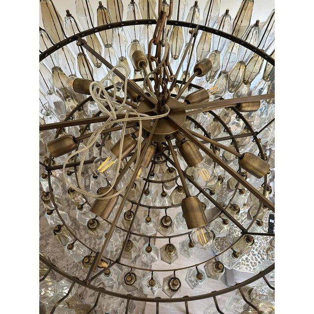Contemporary Murano Glass Poliedro Chandelier by Simoeng For Sale - Image 3 of 10