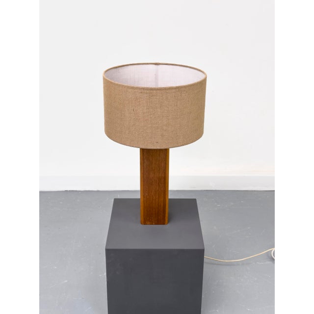 Modern Vintage Teak Table Lamp, 1970s For Sale - Image 3 of 15