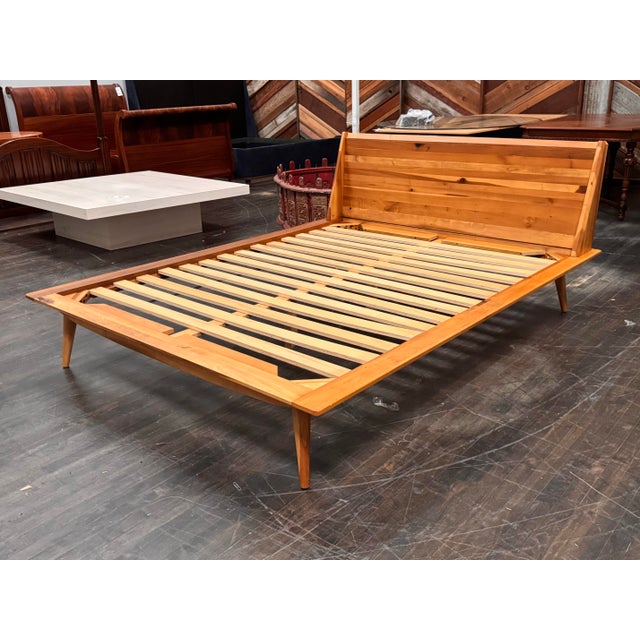 Design Plus Gallery presents a Queen Size Bolig Bed from Scandinavian Designs. It is defined by clean mid-century lines...