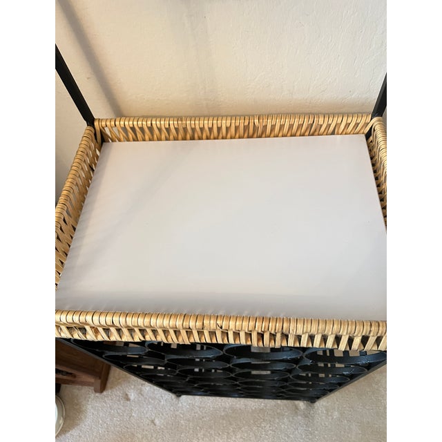 Metal Mid 20th Century Wine Rack Mid Century Modern in the Style of Arthur Umanoff For Sale - Image 7 of 8