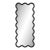 Black Luxery Full Length Sculptural Wavy Hvyli 16 Mirror by Oitoproducts For Sale