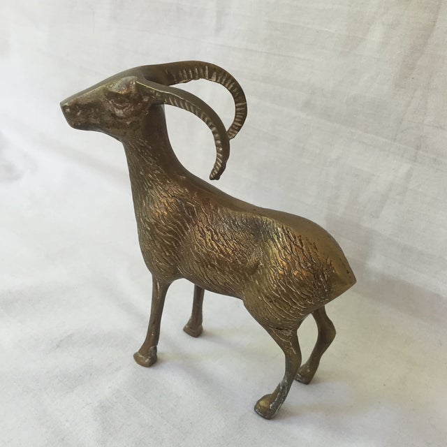 Vintage Brass Ram Chairish