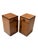 Stunning and rare pair of art deco amsterdamse school nightstands or bedside tables. Design by fa. S. Speelman rotterdam....